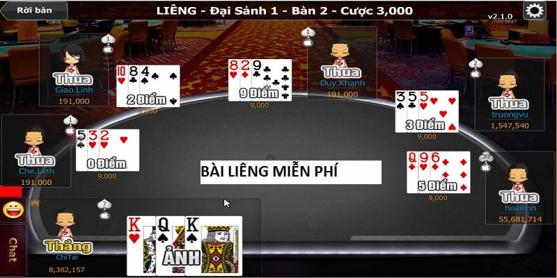 Có thể tham gia chơi bài Liêng miễn phí ở đâu?